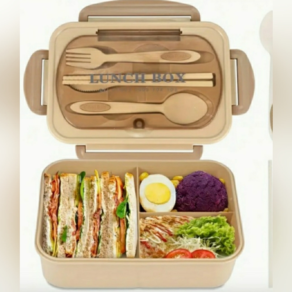 NWT-6 Piece Bento Lunch Box with Utensils